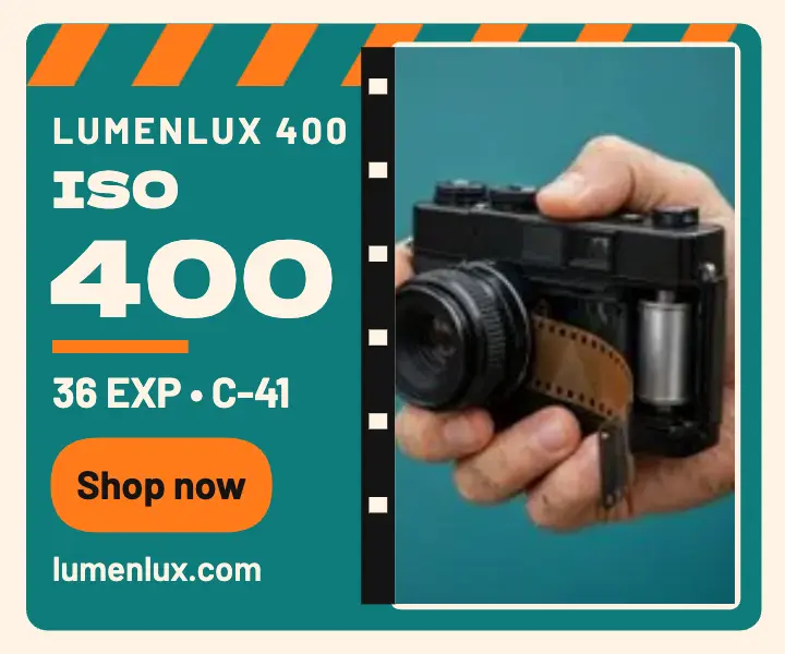 Lumenlux 400 new film stock ad template