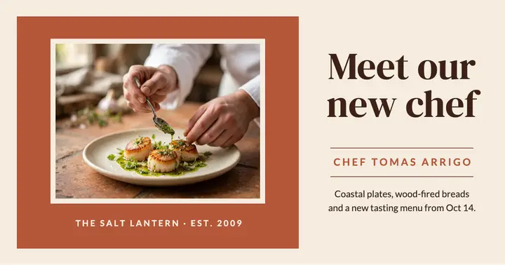 Meet our new chef post template