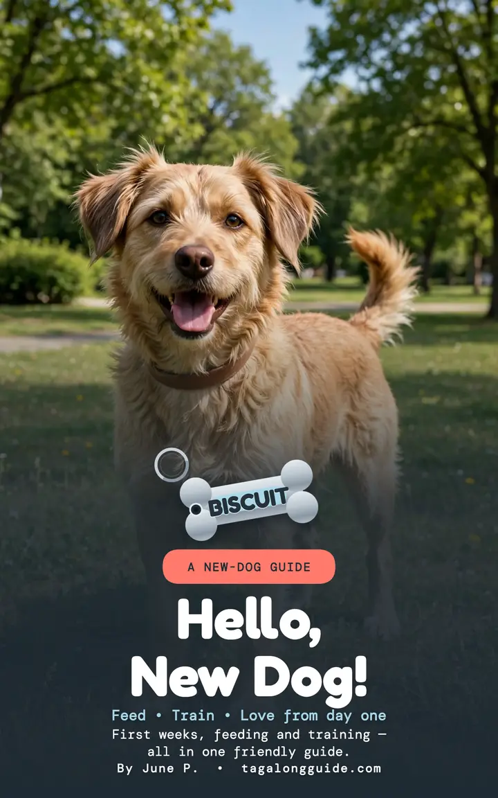 Tagalong new dog guide cover template