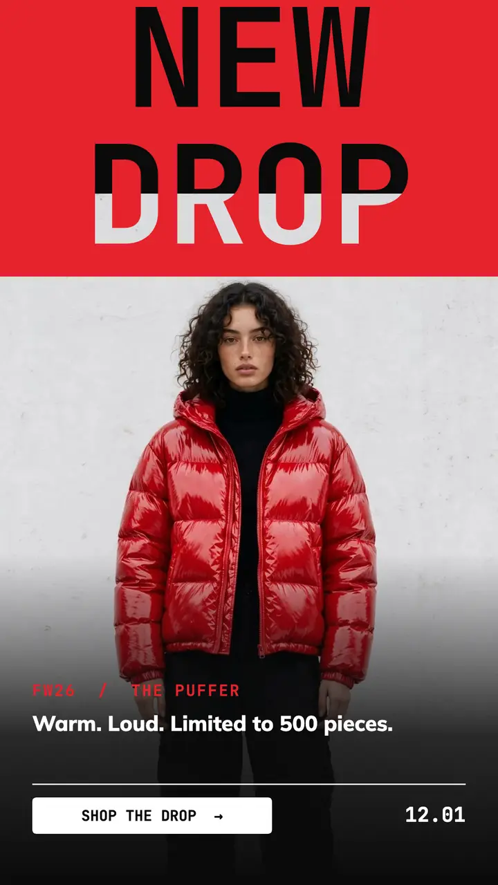 New drop puffer story template