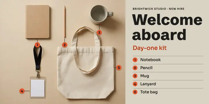 Brightwick Studio day-one kit welcome post template