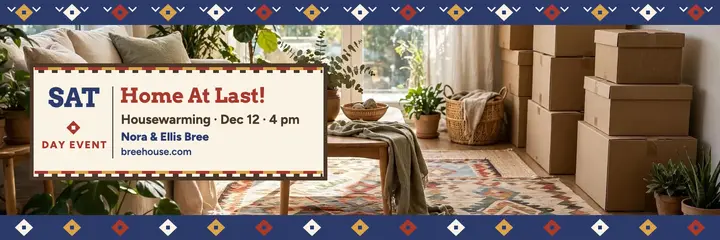 Bree new home kilim housewarming header template