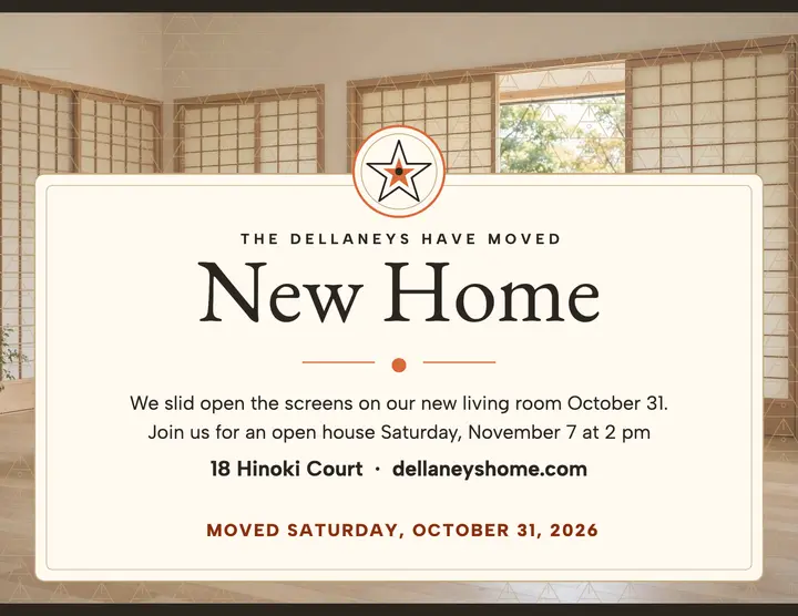 Dellaney new home shoji flyer template