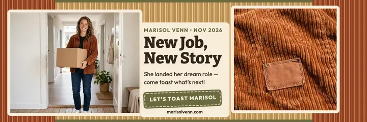 Marisol Venn new job corduroy header template