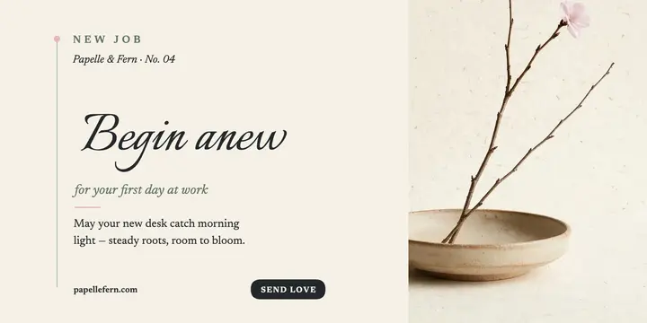 Begin anew new-job sprig post template