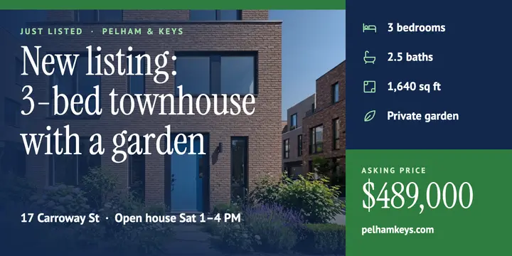 New listing townhouse X post template