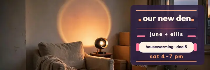 June and Ellis new loft sunset header template