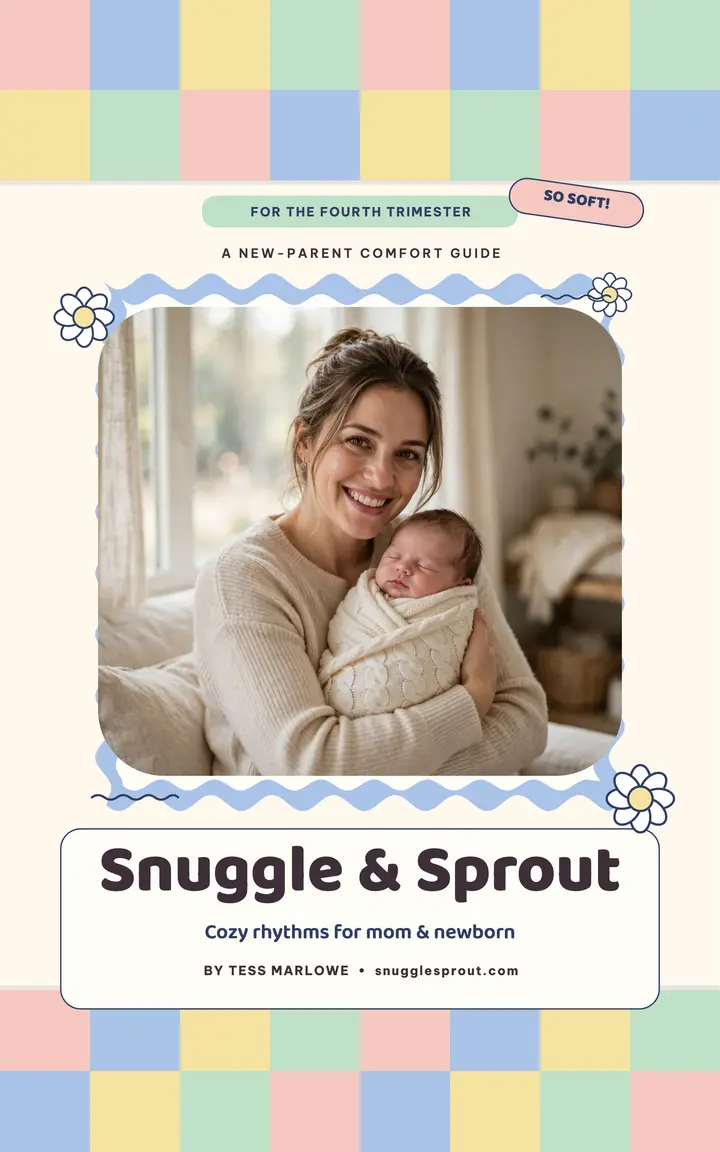 Snuggle and Sprout new parent comfort ebook cover template