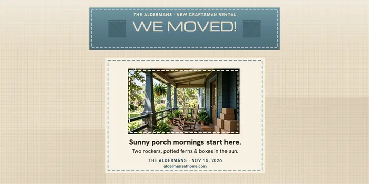Aldermans sunny porch move post template