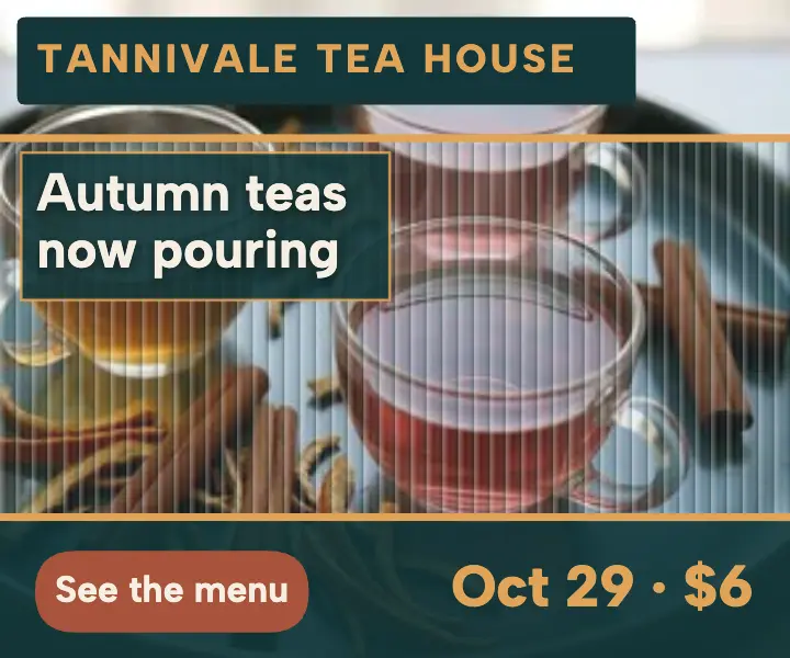 Tannivale autumn tea menu launch ad template