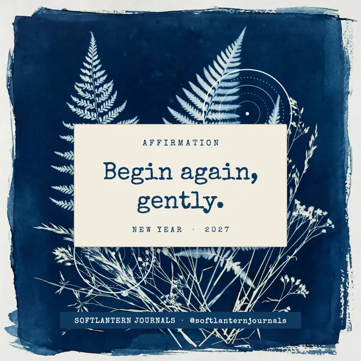 Softlantern Journals new year affirmation template