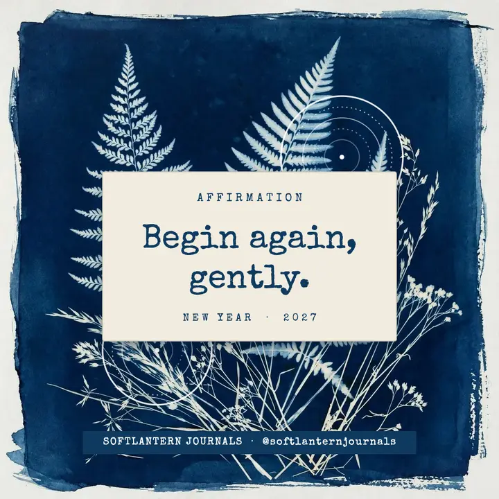 Softlantern Journals new year affirmation template