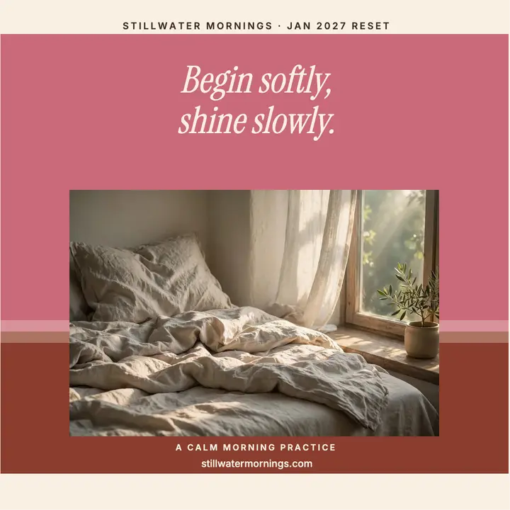 Stillwater Mornings New Year affirmation post: new year affirmation post template