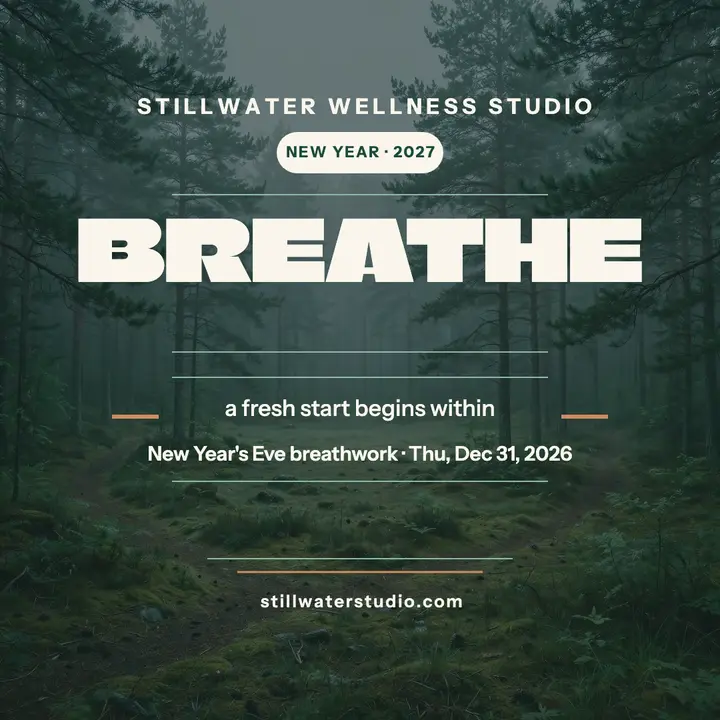 Breathe New Year affirmation post template