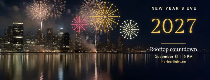Harborlight New Year countdown cover template