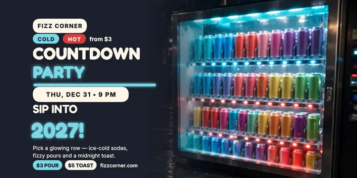 Fizz Corner New Year countdown x-post template