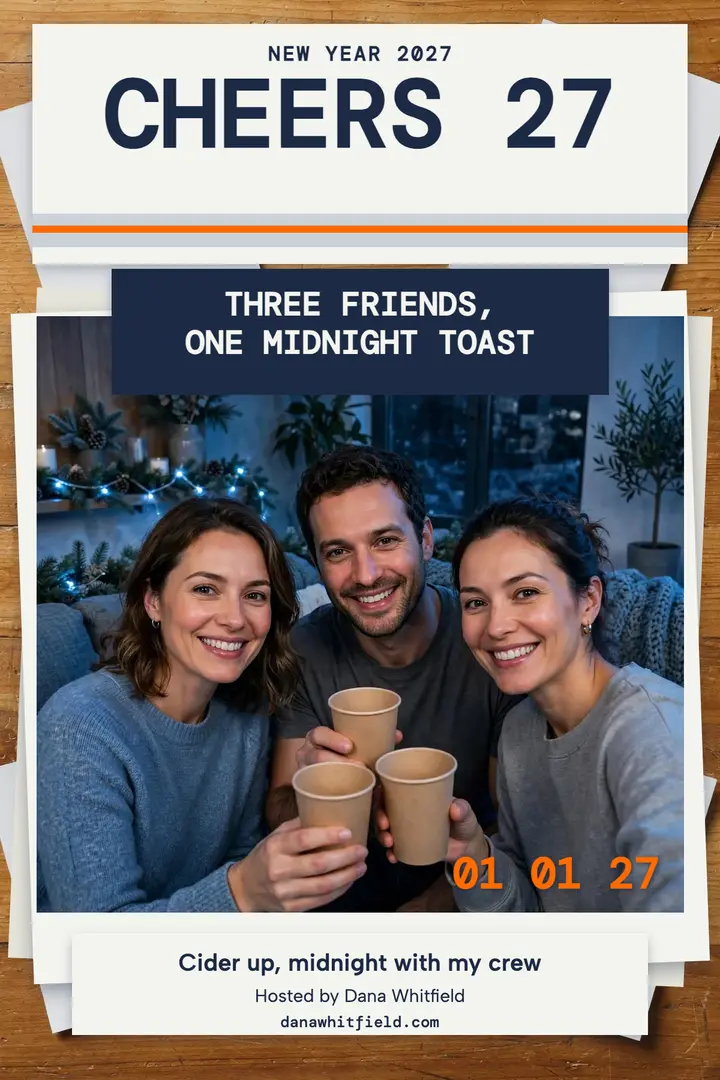 Cheers 27 flash recap poster template