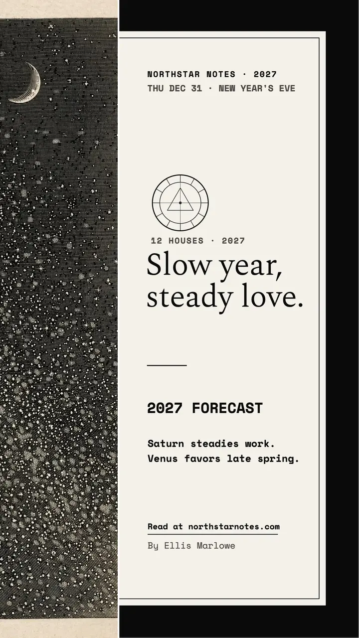 Northstar Notes 2027 forecast mono story template