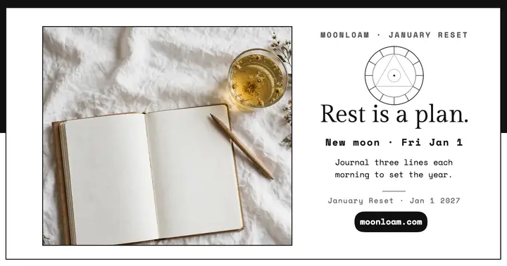 Moonloam January Reset forecast post template
