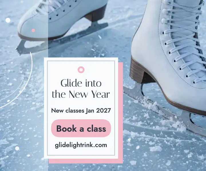 Glidelight Rink New Year glide ad template