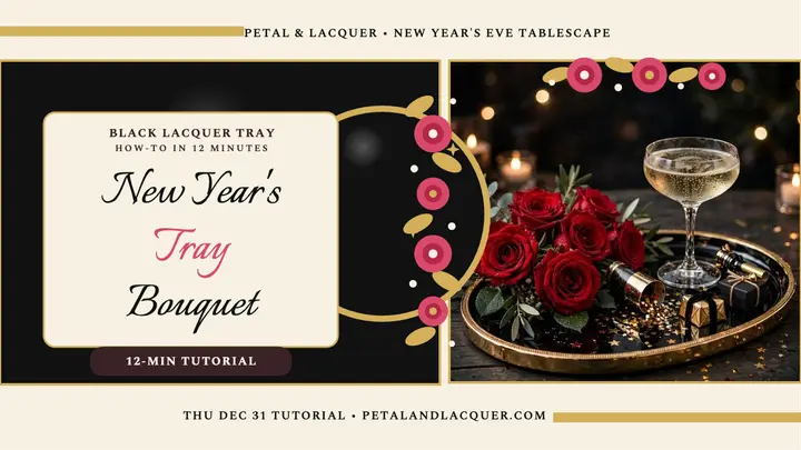 Petal and Lacquer New Year tray thumbnail template