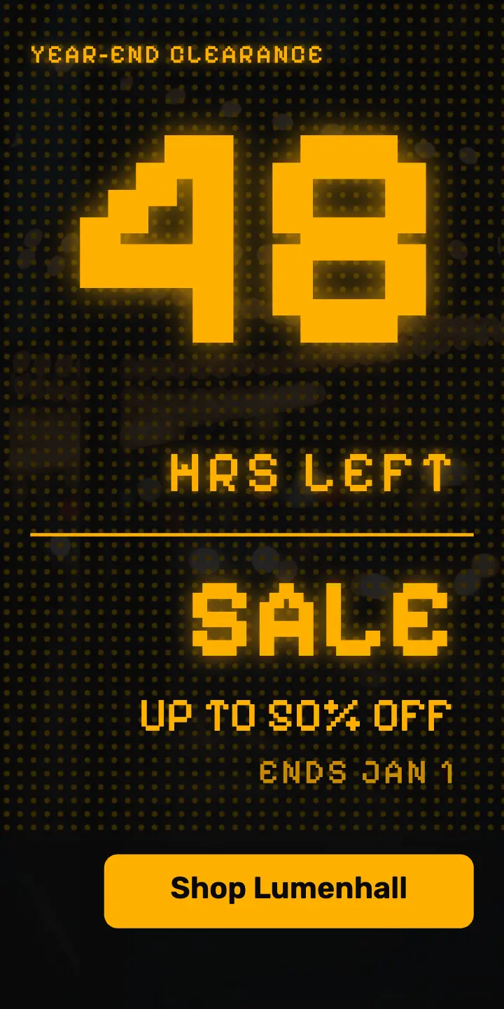 Lumenhall year-end clearance LED countdown ad template