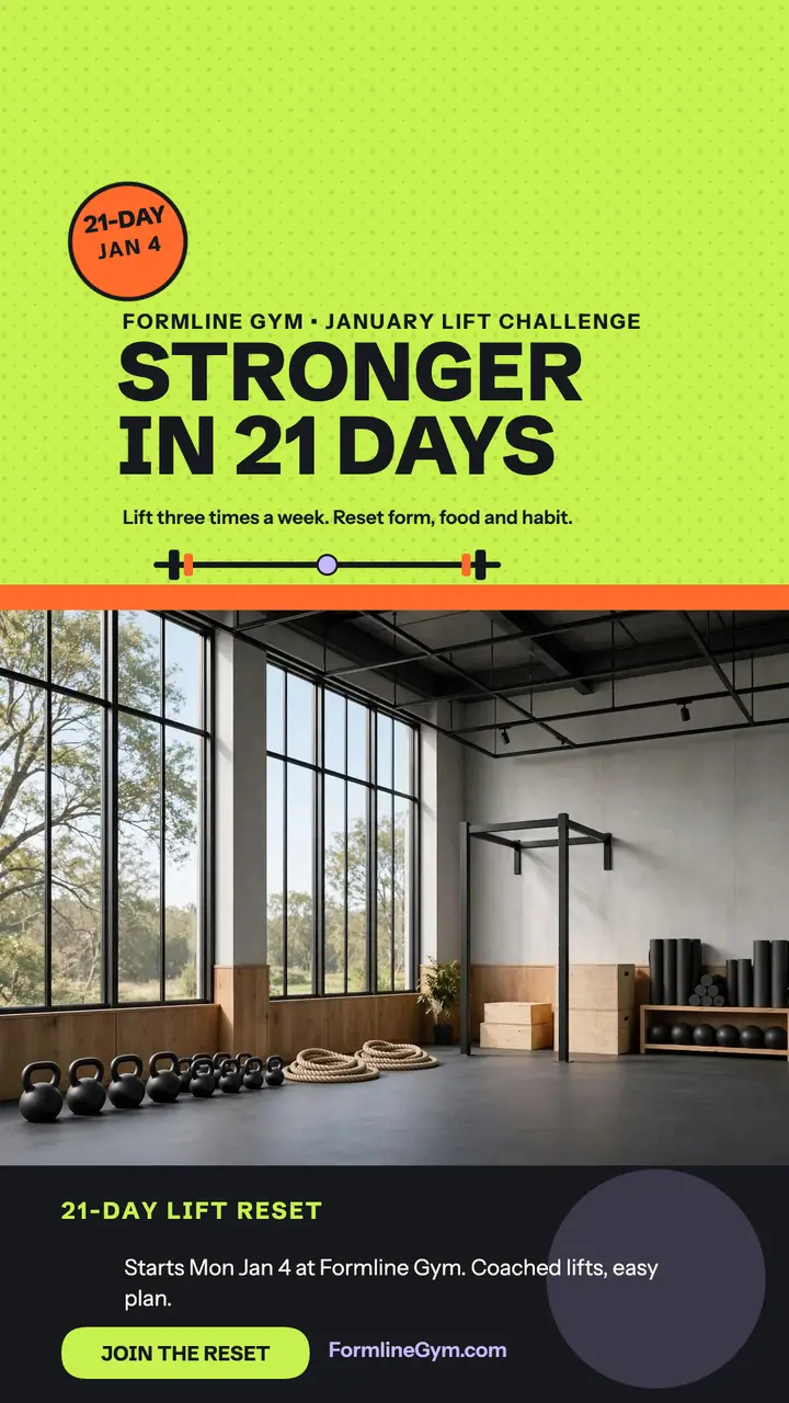 Formline 21-Day Lift Reset story template