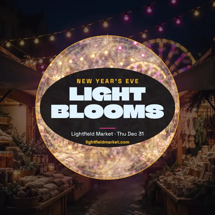 Lightfield Market New Year lights mandala template