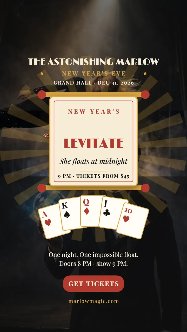 Marlow New Year levitation story template