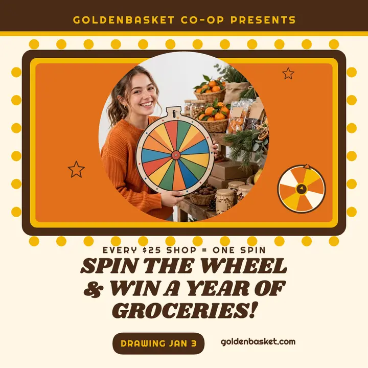 Goldenbasket New Year prize wheel post template