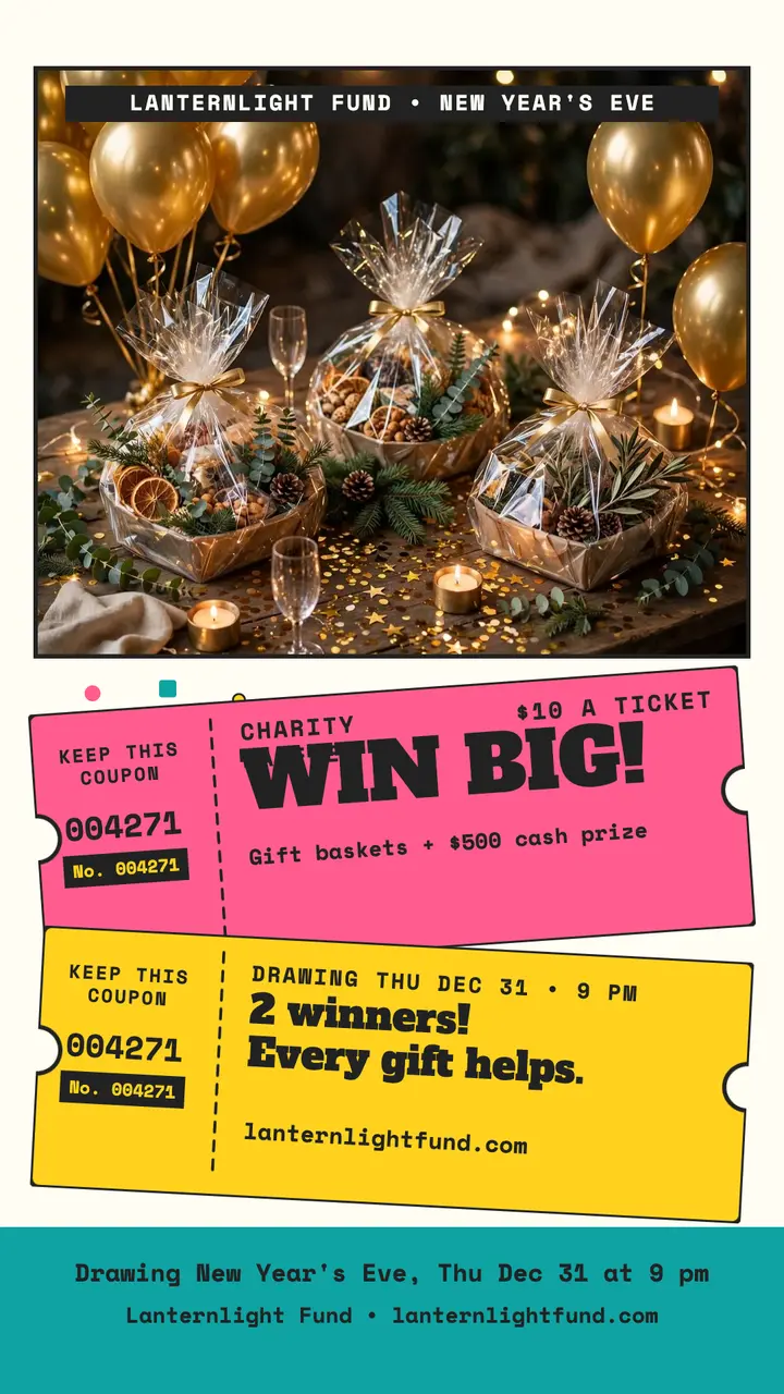 Lanternlight Fund New Year raffle story template