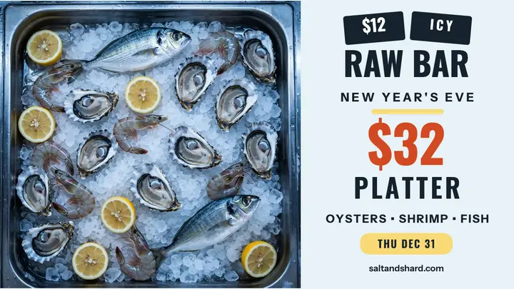 Salt and Shard New Year raw bar thumbnail template