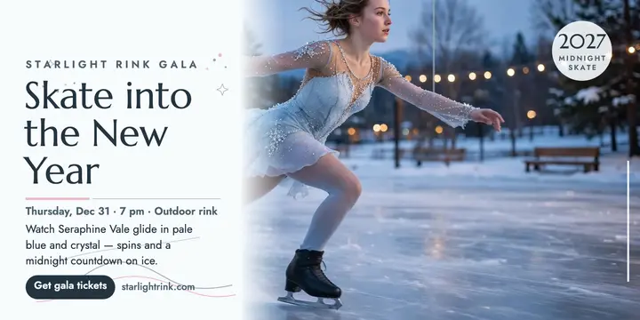 Starlight Rink New Year skate gala post template
