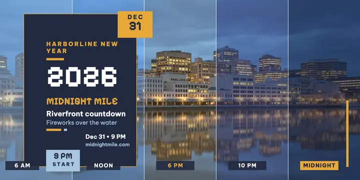Harborline Midnight Mile New Year countdown: new year countdown post template