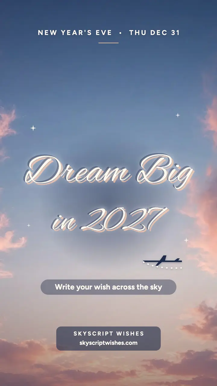 Skyscript Wishes New Year sky story template