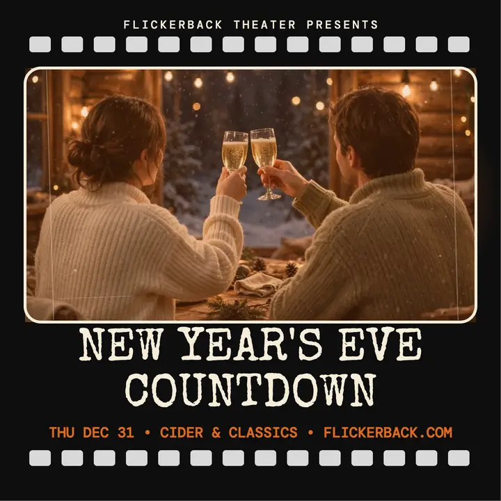 Flickerback New Year's Eve countdown podcast cover template