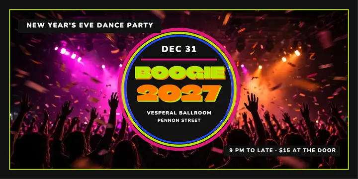 Vesperal Ballroom New Year's Eve boogie post template