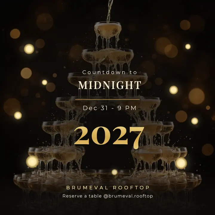 New Year's Eve champagne countdown post template