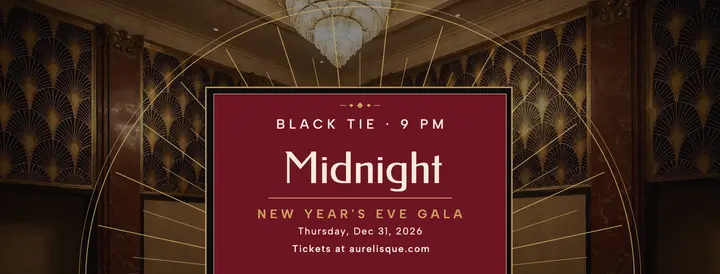 New Year's Eve gala Facebook cover, neo deco template