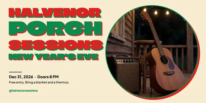 New Year's Eve porch concert post template