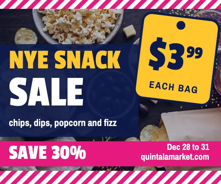 Quintala Market party snack sale ad template