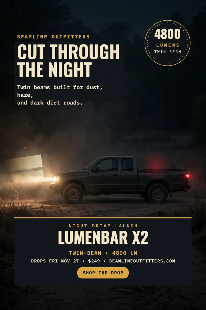 Beamline night beam launch poster template