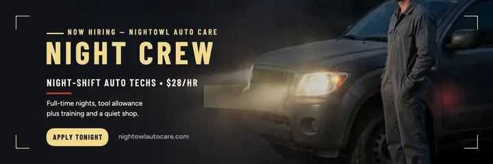 Nightowl night crew auto tech header template