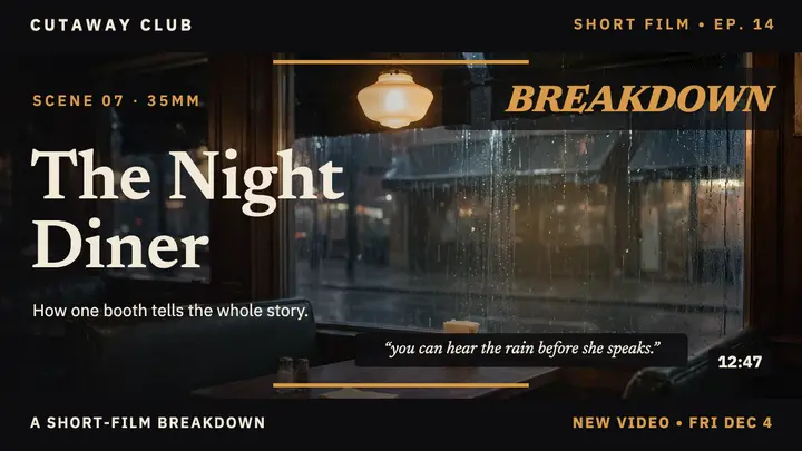 Cutaway Club night diner breakdown thumbnail template