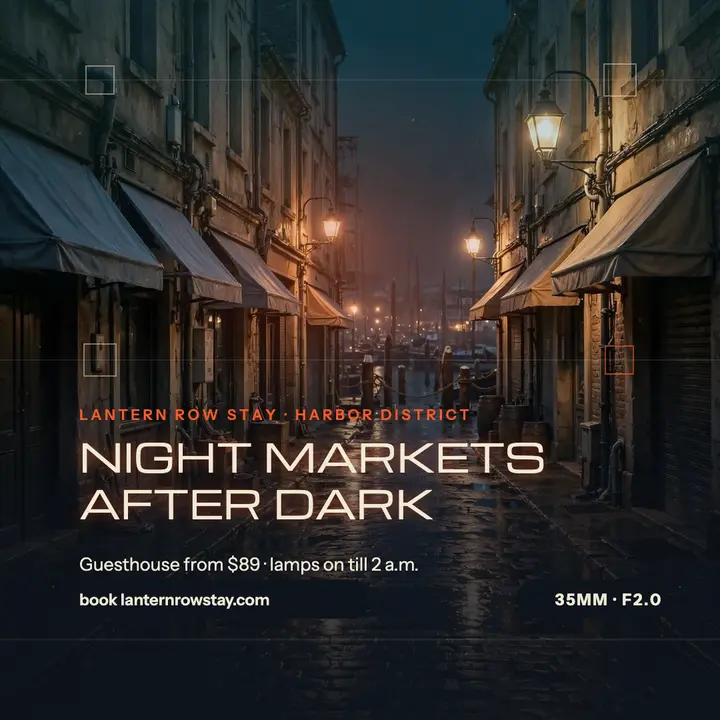 Lantern Row night markets getaway post template