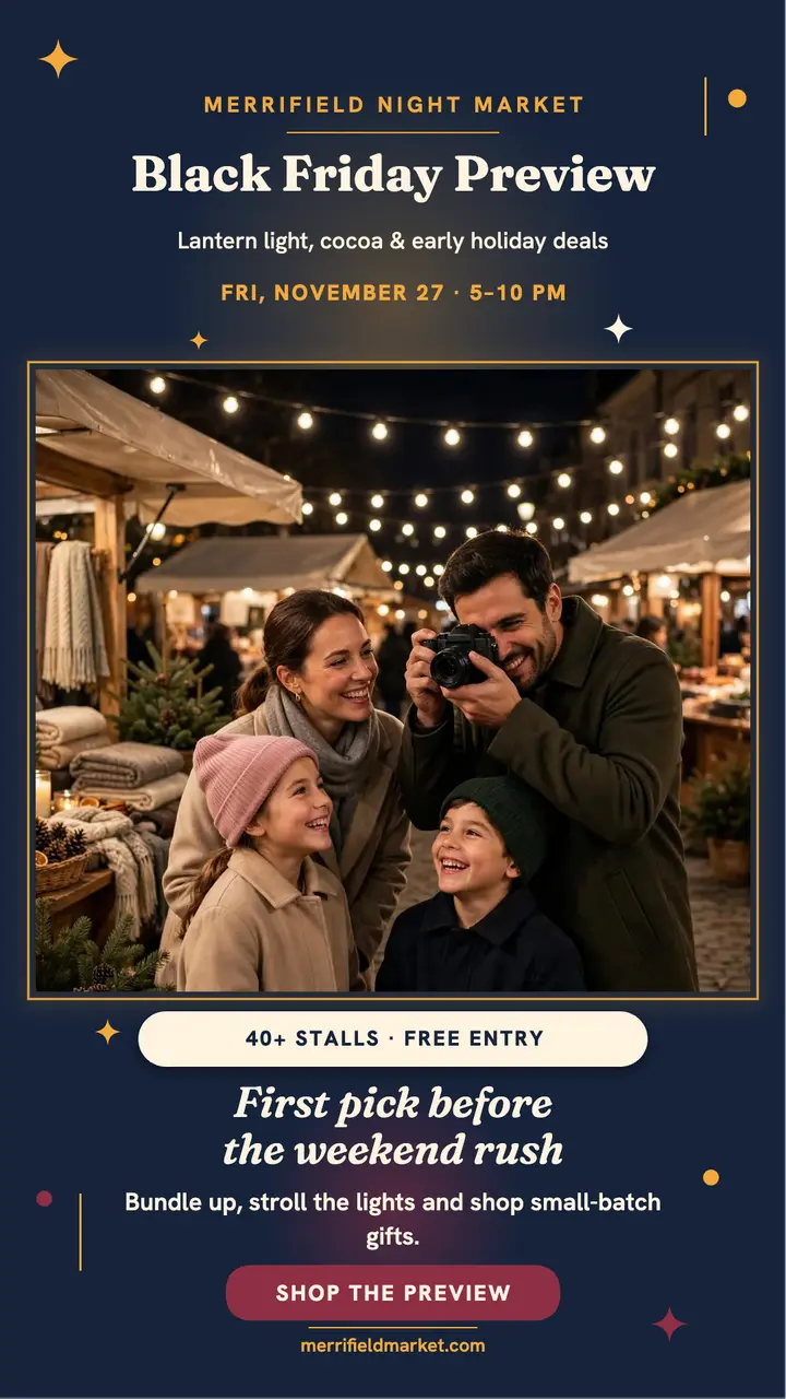 Merrifield Night Market preview story template
