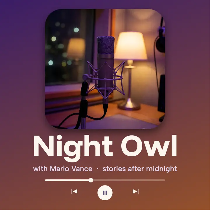 Night Owl podcast now-playing cover template