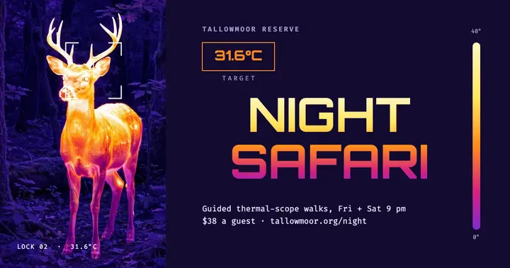 Tallowmoor thermal night safari post template