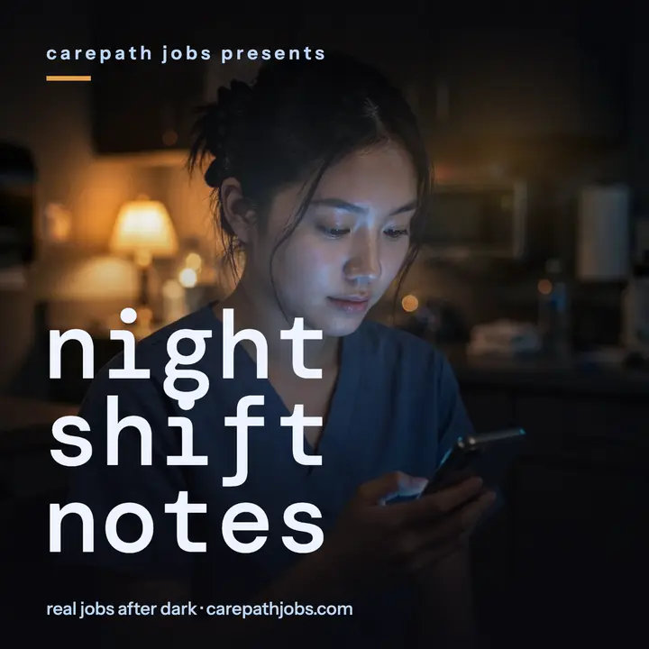 Night Shift Notes glow podcast cover template