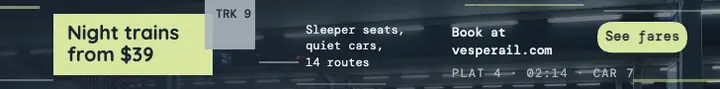 Vesperail night train fares leaderboard ad: night train fares leaderboard ad template